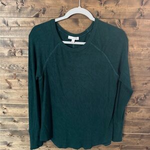 Nine Britton Dark Green Long Sleeve Top